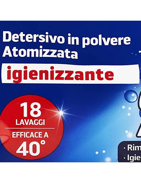 bioform detersivo lavatrice in polvere - 18 misurini - 990g - igienizzante: tuttocasashop.it: prodotti per bucato e tessuti