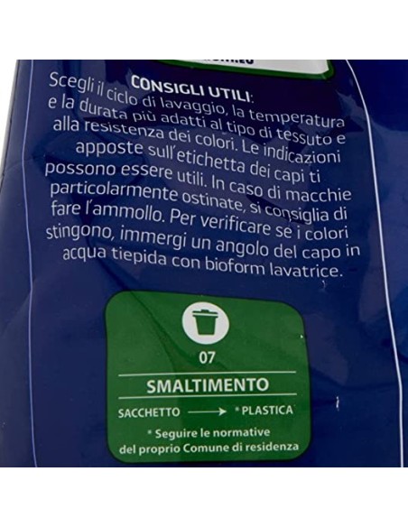 bioform detersivo lavatrice in polvere - 18 misurini - 990g - igienizzante: tuttocasashop.it: prodotti per bucato e tessuti