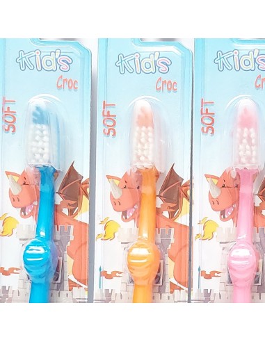 lovehome kids croc - spazzolino da denti per bambini - colori assortiti: tuttocasashop.it: igiene e cura della persona