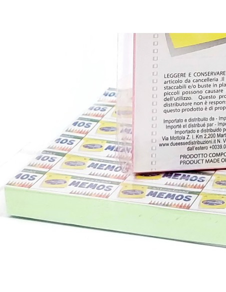 post-it memos appunti adesivi - quadrati 76x76mm - vari colori: tuttocasashop.it: altro - bazar