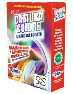 sos fogli acchiappacolore catturacolore - 16 fogli - bucato mano lavatrice: tuttocasashop.it: prodotti per bucato e tessuti