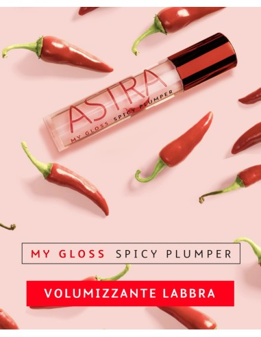 astra my gloss spicy plumper lucidalabbra volumizzante - peperoncino: tuttocasashop.it: igiene e cura della persona