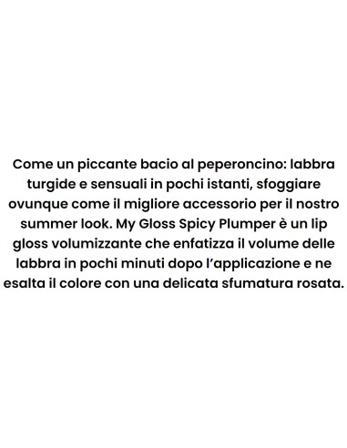 astra my gloss spicy plumper lucidalabbra volumizzante - peperoncino: tuttocasashop.it: igiene e cura della persona