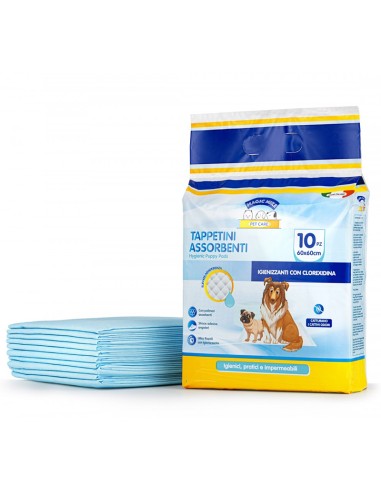 clendy 10 traverse per animali 60x60cm - tappetini assorbenti multiuso: tuttocasashop.it: altro - bazar