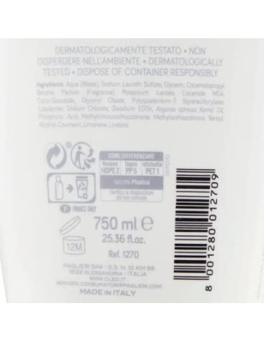 cleo bagnodoccia 750ml - idratante - magnolia e nettarina di sicilia: tuttocasashop.it: igiene e cura della persona