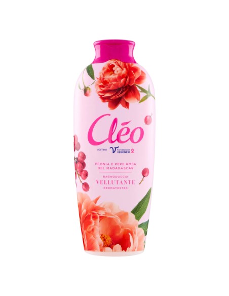 cleo bagnodoccia 750ml - vellutante - peonia e pepe rosa del madagascar: tuttocasashop.it: igiene e cura della persona