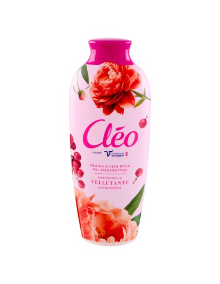 cleo bagnodoccia 750ml - vellutante - peonia e pepe rosa del madagascar: tuttocasashop.it: igiene e cura della persona