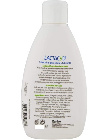 lactacyd detergente intimo - 200ml - protezione extra fresh: tuttocasashop.it: igiene e cura della persona