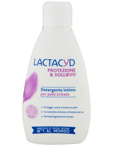 lactacyd detergente intimo - 200ml - protezione & sollievo - pelli irritate: tuttocasashop.it: igiene e cura della persona