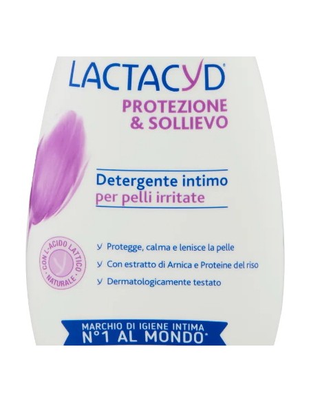 lactacyd detergente intimo - 200ml - protezione & sollievo - pelli irritate: tuttocasashop.it: igiene e cura della persona