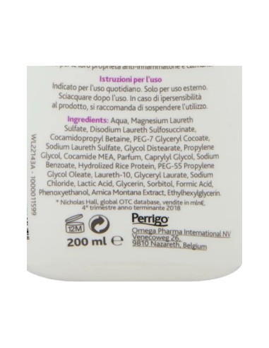 lactacyd detergente intimo - 200ml - protezione & sollievo - pelli irritate: tuttocasashop.it: igiene e cura della persona