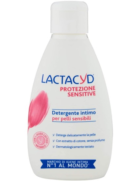lactacyd detergente intimo - 200ml - protezione sensitive - pelli sensibili: tuttocasashop.it: igiene e cura della persona