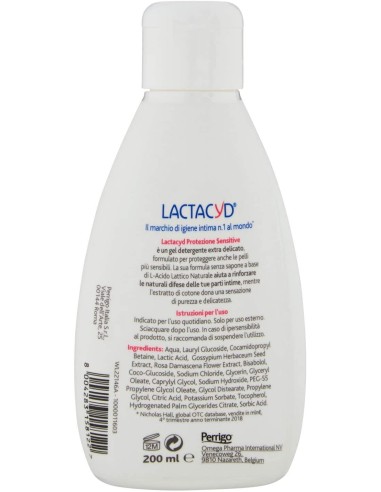 lactacyd detergente intimo - 200ml - protezione sensitive - pelli sensibili: tuttocasashop.it: igiene e cura della persona