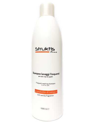 struktis shampoo professionale - 1 litro - vaniglia - lavaggi frequenti: tuttocasashop.it: igiene e cura della persona