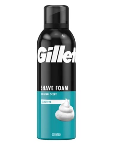 gillette schiuma da barba - 200ml - sensitive skin - pelli sensibili: tuttocasashop.it: igiene e cura della persona