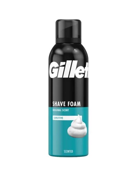 gillette schiuma da barba - 200ml - sensitive skin - pelli sensibili: tuttocasashop.it: igiene e cura della persona