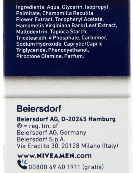 nivea for men after shave sensitive - 100ml - balsamo dopobarba senza alcool: tuttocasashop.it: igiene e cura della persona