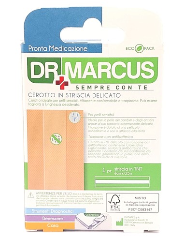 dr marcus cerotto delicato a striscia per medicazioni - 6x50cm: tuttocasashop.it: igiene e cura della persona