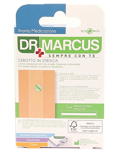 dr marcus cerotto a striscia per medicazioni - 6x50cm: tuttocasashop.it: igiene e cura della persona