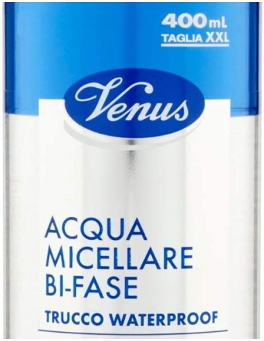 venus acqua micellare 400ml - bi-fase - trucco whaterproof viso occhi labbra: tuttocasashop.it: igiene e cura della persona