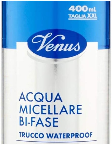 venus acqua micellare 400ml - bi-fase - trucco whaterproof viso occhi labbra: tuttocasashop.it: igiene e cura della persona