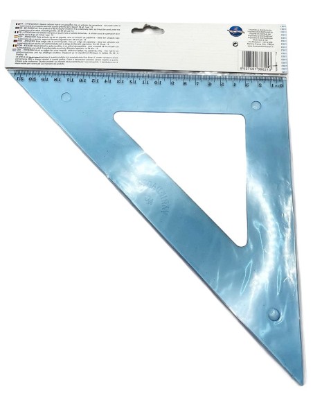 squadra tecnica 45 gradi - 21cm: tuttocasashop.it: altro - bazar