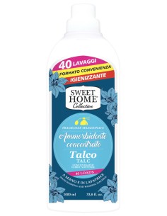 sweet home ammorbidente concentrato - 40 lavaggi - 1 litro - talco: tuttocasashop.it: prodotti per bucato e tessuti