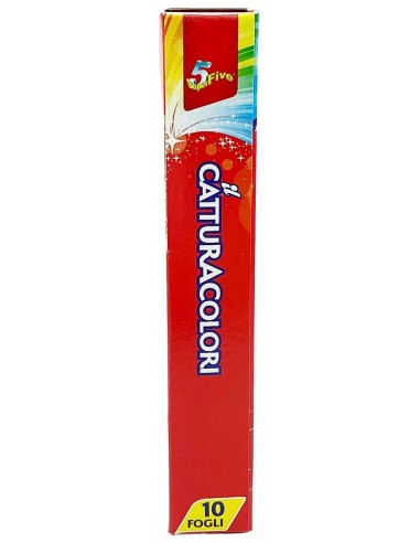 super five 5 - il cattura colori - 10 foglietti acchiappa colore - lavatrice: tuttocasashop.it: prodotti per bucato e tessuti