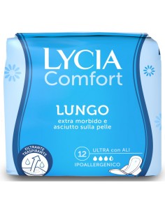 lycia assorbenti ultra maxi comfort - 12 pezzi - lungo con ali: tuttocasashop.it: igiene e cura della persona