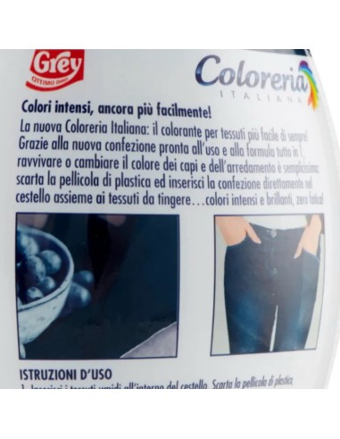 coloreria italiana colorante per tessuti - blue jeans: tuttocasashop.it: prodotti per bucato e tessuti