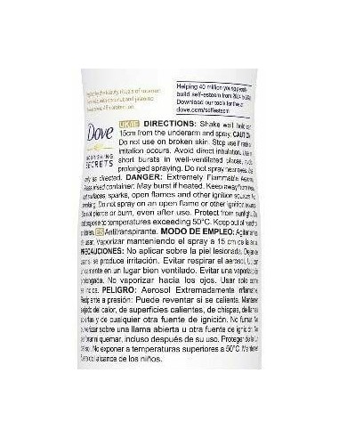 dove deodorante spray formato xl 250ml - nourishing secret - cocco: tuttocasashop.it: igiene e cura della persona