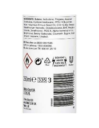 dove deodorante spray formato xl 250ml - nourishing secret - cocco: tuttocasashop.it: igiene e cura della persona