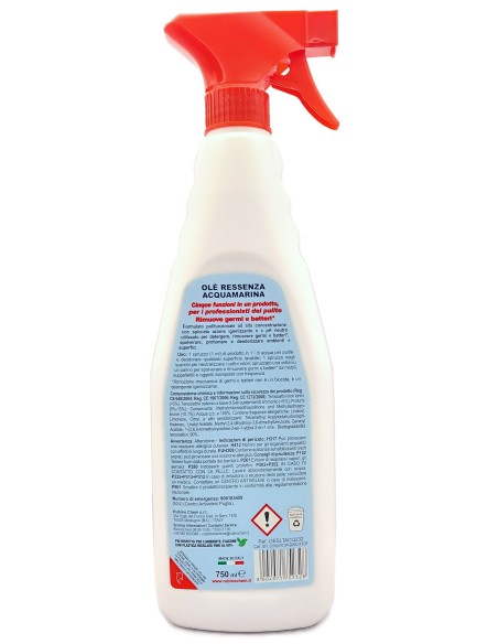 ole' oies ressenza deodorante multiuso igienizzante 750ml - acquamarina: tuttocasashop.it: pulizia e cura della casa