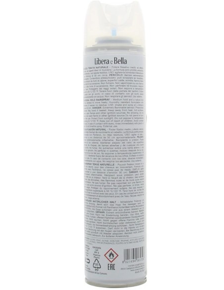 libera e bella lacca capelli 250ml - tenuta naturale - pantenolo antiumidita: tuttocasashop.it: igiene e cura della persona