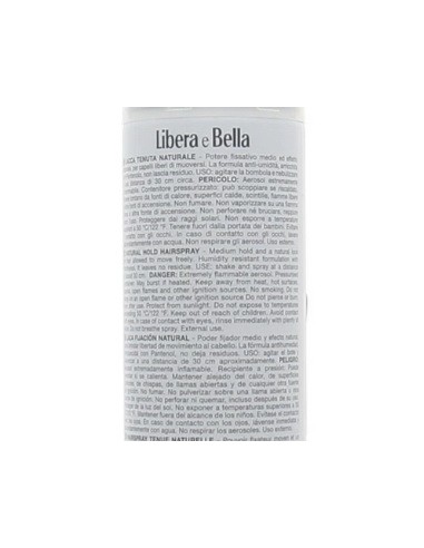 libera e bella lacca capelli 250ml - tenuta naturale - pantenolo antiumidita: tuttocasashop.it: igiene e cura della persona