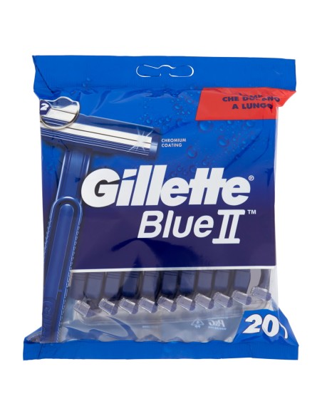 gillette blue ii rasoi radi e getta bilama - 20 pezzi: tuttocasashop.it: igiene e cura della persona