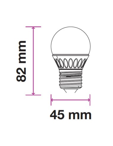 v-tac lampadina a led - sfera - e27 4w 6400k - luce fredda: tuttocasashop.it: altro - bazar