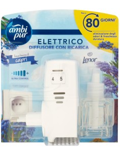 ambipur deodorante ambienti elettrico - 20ml 80 giorni - capri: tuttocasashop.it: pulizia e cura della casa