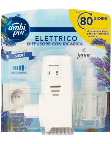 ambipur deodorante ambienti elettrico - 20ml 80 giorni - capri: tuttocasashop.it: pulizia e cura della casa