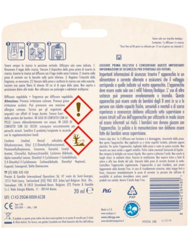 ambipur deodorante ambienti elettrico - 20ml 80 giorni - capri: tuttocasashop.it: pulizia e cura della casa