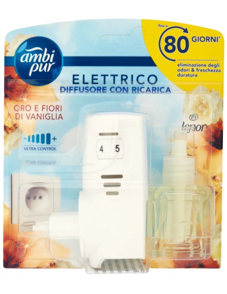 ambipur deodorante ambienti elettrico - 20ml 80 giorni - vaniglia: tuttocasashop.it: pulizia e cura della casa