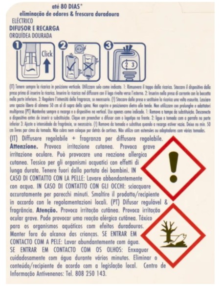 ambipur deodorante ambienti elettrico - 20ml 80 giorni - vaniglia: tuttocasashop.it: pulizia e cura della casa