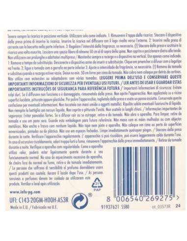ambipur deodorante ambienti elettrico - 20ml 80 giorni - ricarica - capri: tuttocasashop.it: pulizia e cura della casa