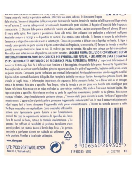 ambipur deodorante ambienti elettrico - 20ml 80 giorni - ricarica - cotone: tuttocasashop.it: pulizia e cura della casa