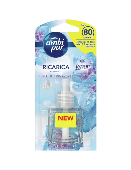 ambipur deodorante ambienti elettrico - 20ml 80 giorni ricarica - primavera: tuttocasashop.it: pulizia e cura della casa