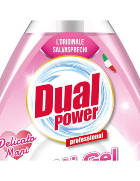 dual power detersivo per piatti e stoviglie con erogatore - 1l - delicato: tuttocasashop.it: pulizia e cura della casa