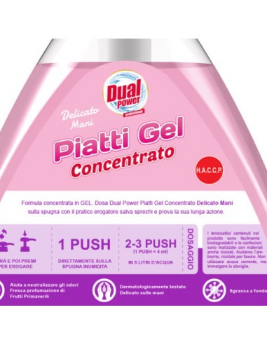 dual power detersivo per piatti e stoviglie con erogatore - 1l - delicato: tuttocasashop.it: pulizia e cura della casa