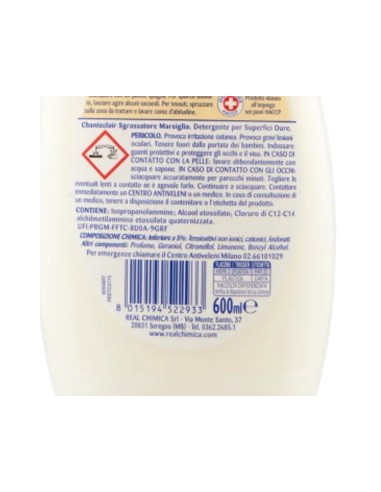 chanteclair sgrassatore universale spray 600ml - marsiglia: tuttocasashop.it: pulizia e cura della casa