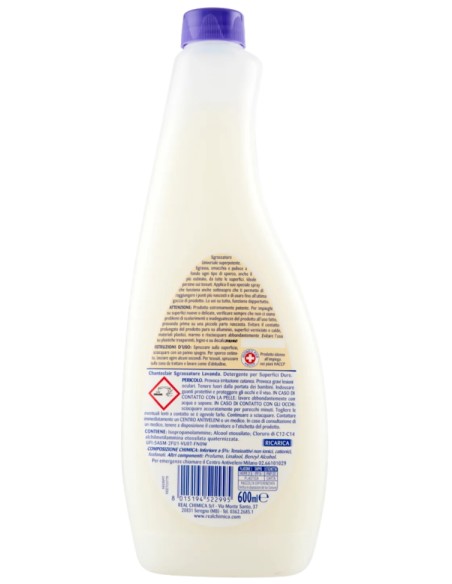 chanteclair sgrassatore universale spray 600ml - ricarica - lavanda: tuttocasashop.it: pulizia e cura della casa