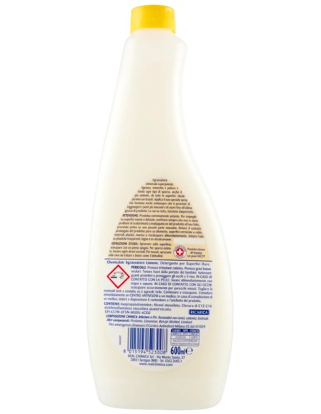 chanteclair sgrassatore universale spray 600ml - ricarica - limone: tuttocasashop.it: pulizia e cura della casa